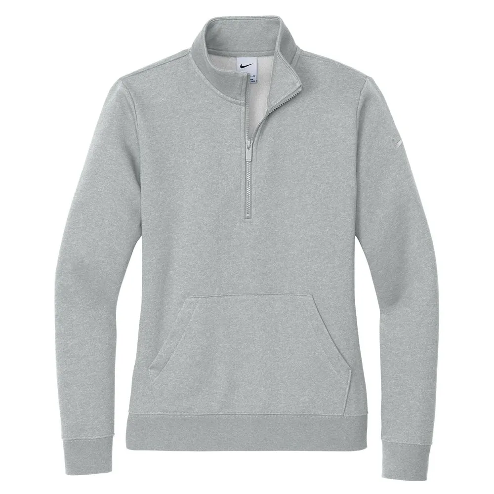 Nike Ladies Club Fleece Sleeve Swoosh 1/2-Zip