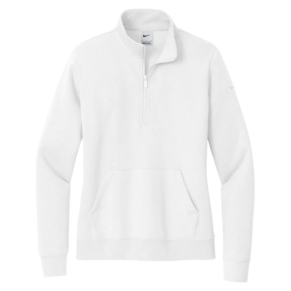 Nike Ladies Club Fleece Sleeve Swoosh 1/2-Zip