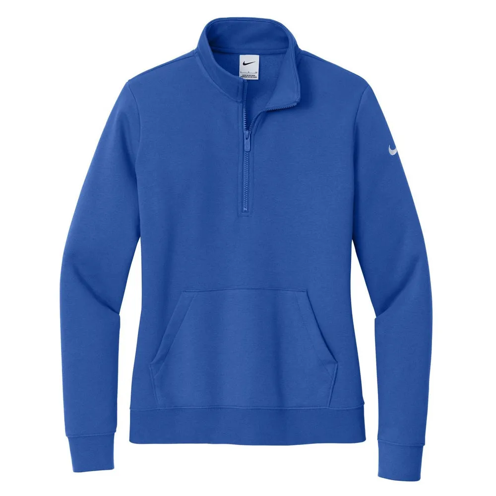 Nike Ladies Club Fleece Sleeve Swoosh 1/2-Zip