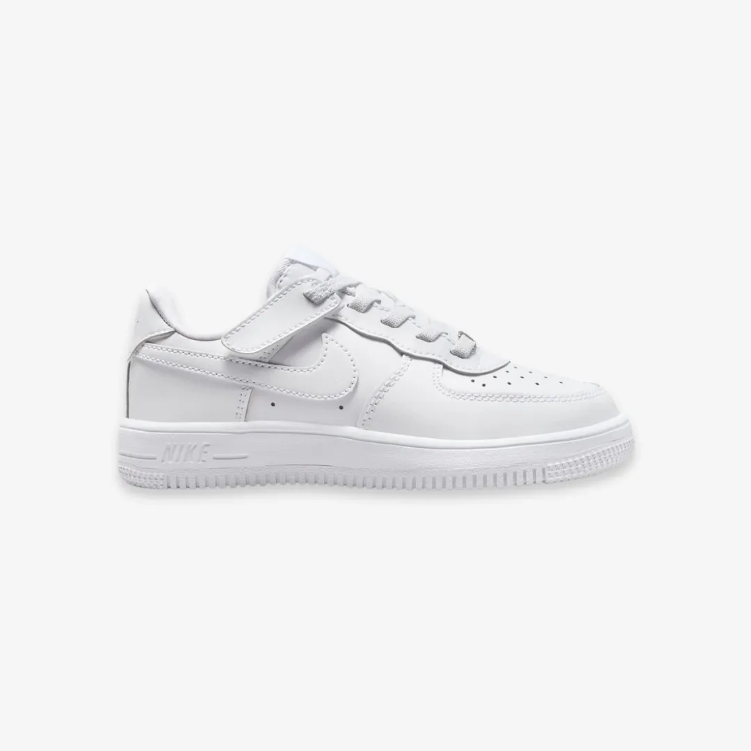 preschool nike force 1 low easyon (white)