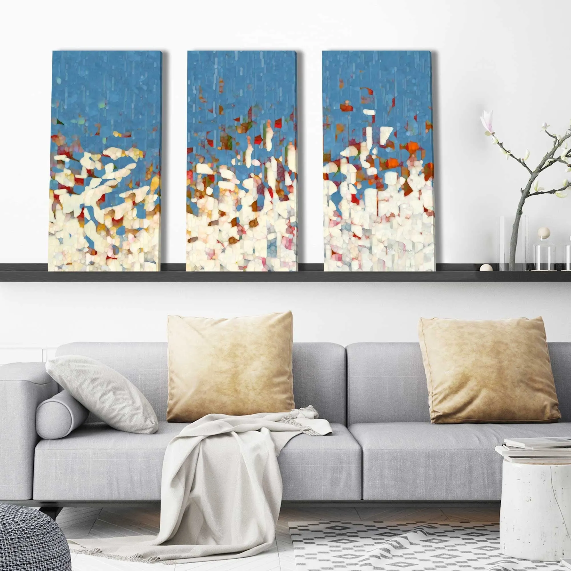 "1 Peter 1 12" by Mark Lawrence 3 Piece Set on Canvas