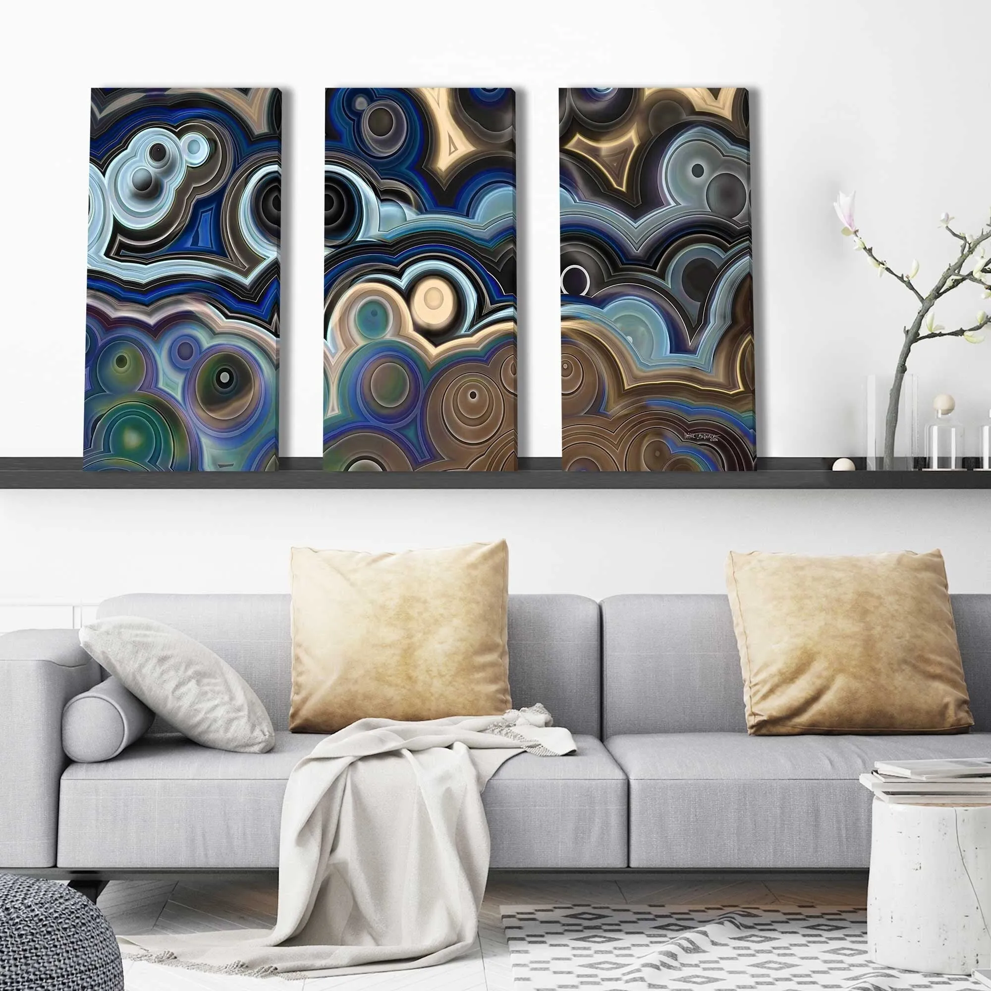 "1 Thessalonians 5 15" by Mark Lawrence 3 Piece Set on Canvas