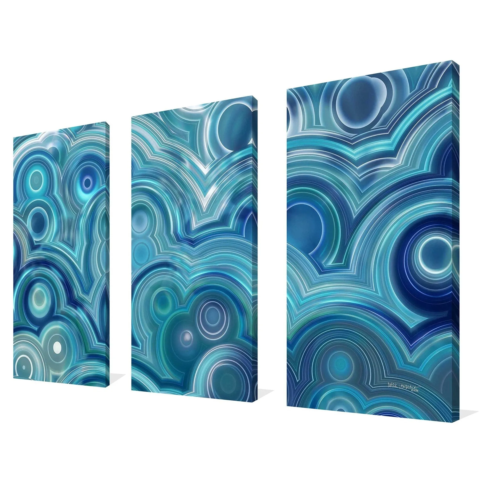 "1 Thessalonians 5 16" by Mark Lawrence 3 Piece Set on Canvas