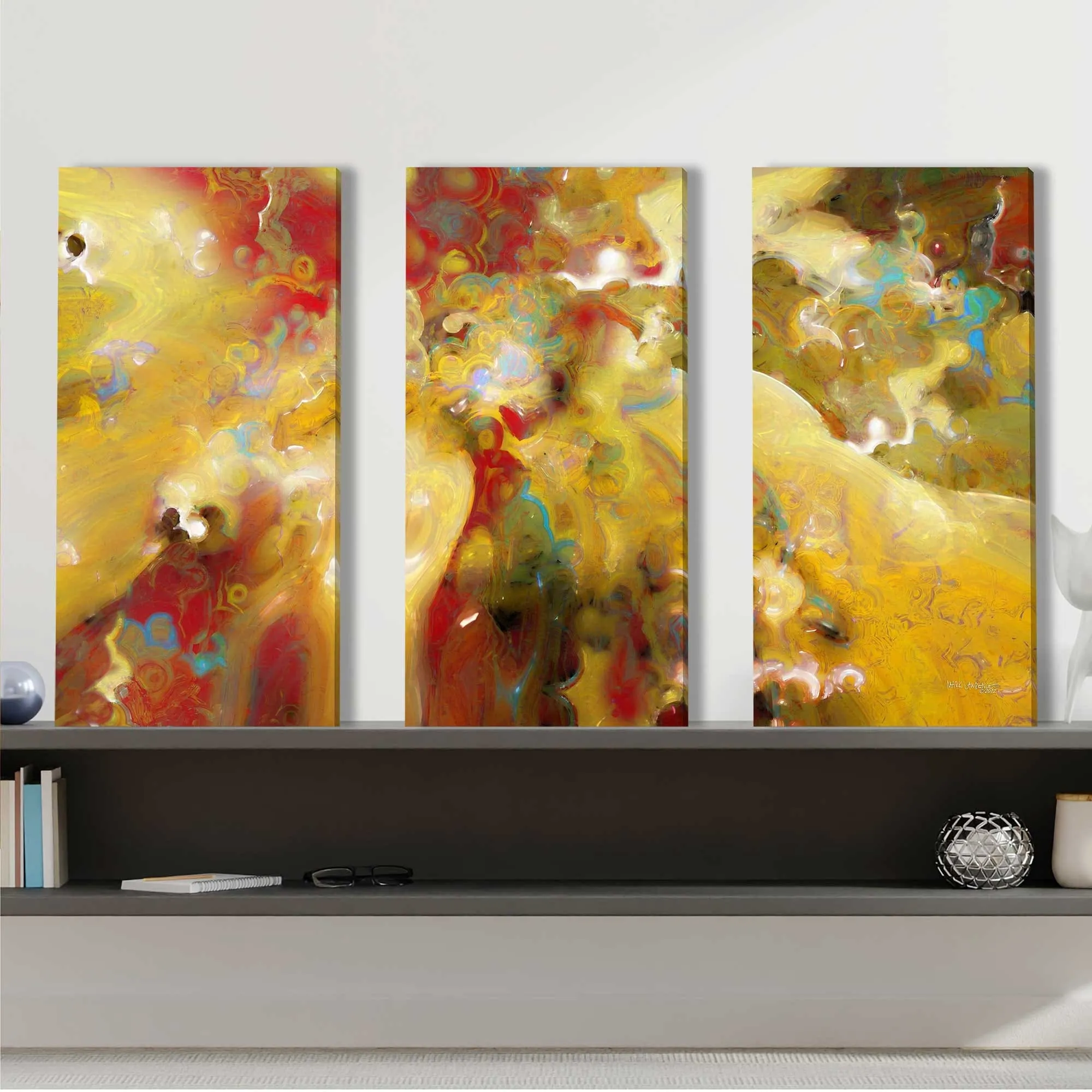 "2 Corinthians 7 10" by Mark Lawrence 3 Piece Set on Canvas