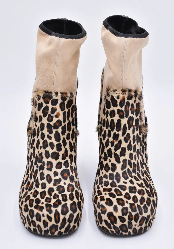 RANDOM IDENTITIES BOOT-03 LEOPARD BOOTS