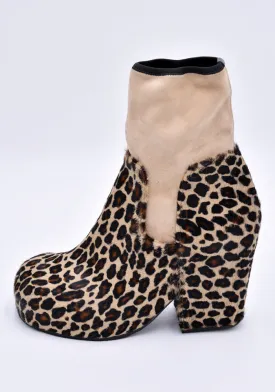 RANDOM IDENTITIES BOOT-03 LEOPARD BOOTS