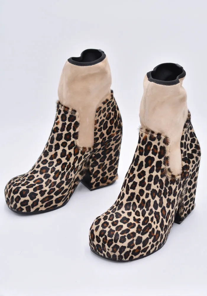 RANDOM IDENTITIES BOOT-03 LEOPARD BOOTS