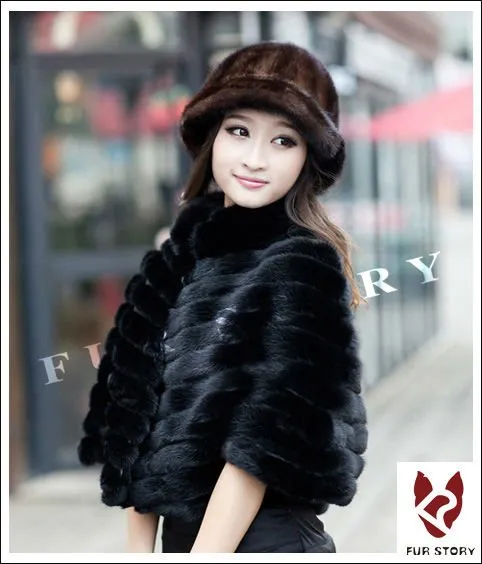 Real Good Quality Mink Fur Hat New Fedoras Cap Headgear Headdress Head Warmer Natural Fur Hats FS060306