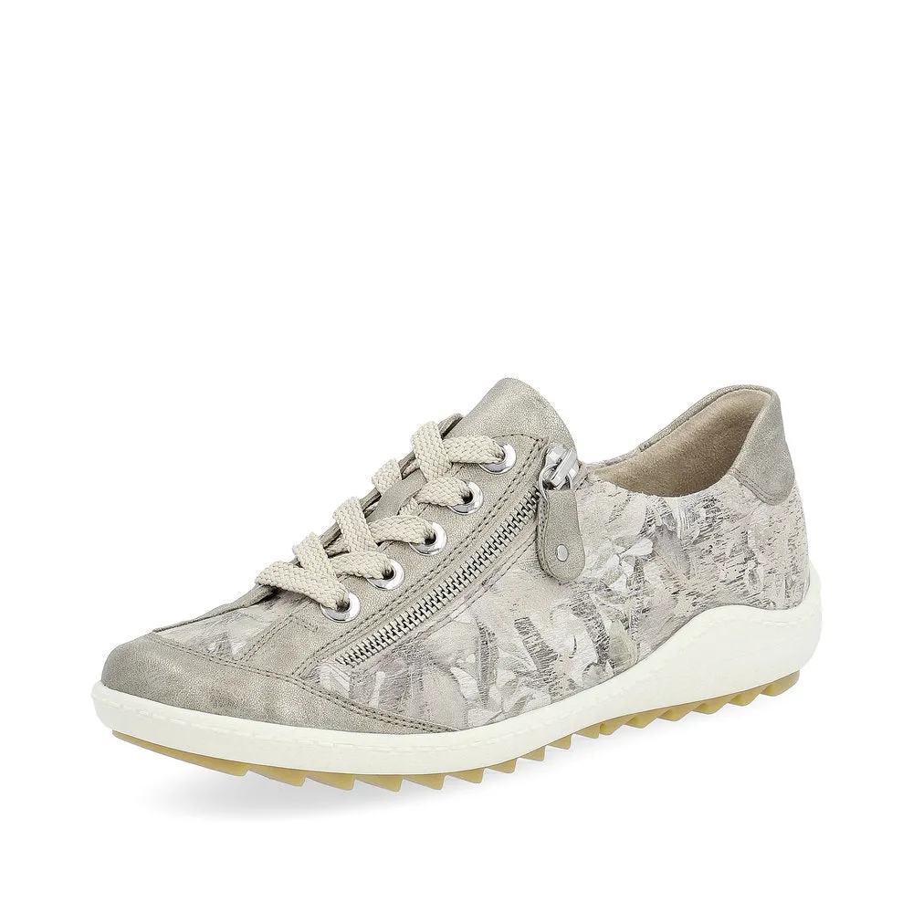 REMONTE R1402 SIDE ZIP SNEAKER BEIGE METALLIC