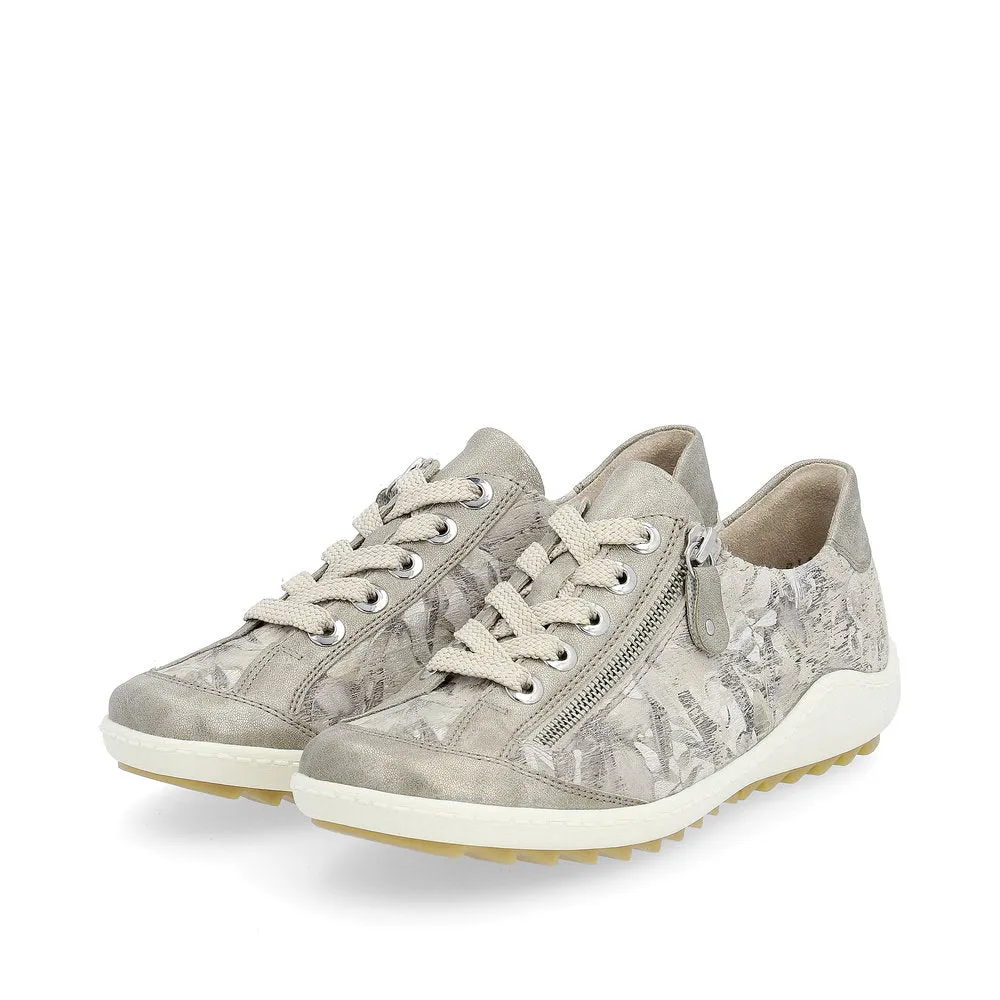 REMONTE R1402 SIDE ZIP SNEAKER BEIGE METALLIC