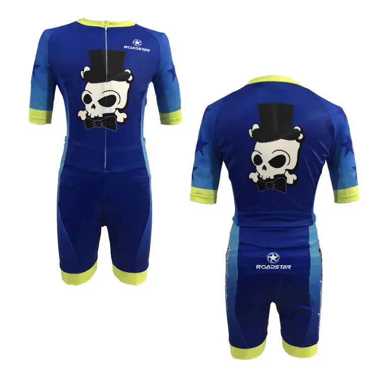 Roadstar - Kids Skull Training Skin Suit - (Blue or Pink)