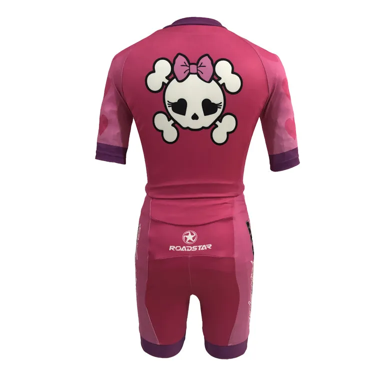 Roadstar - Kids Skull Training Skin Suit - (Blue or Pink)