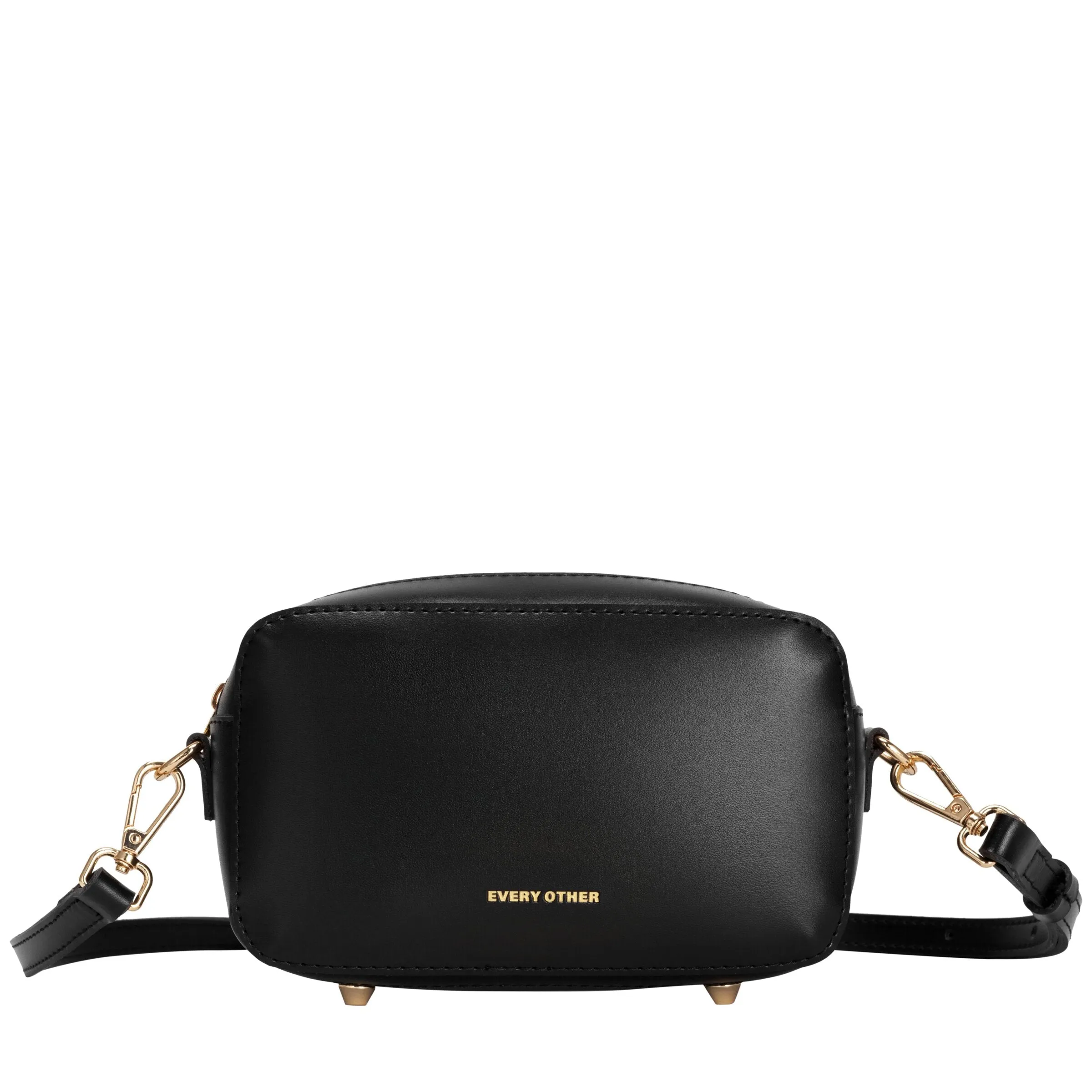 Small Zip Top Camera Bag In Black