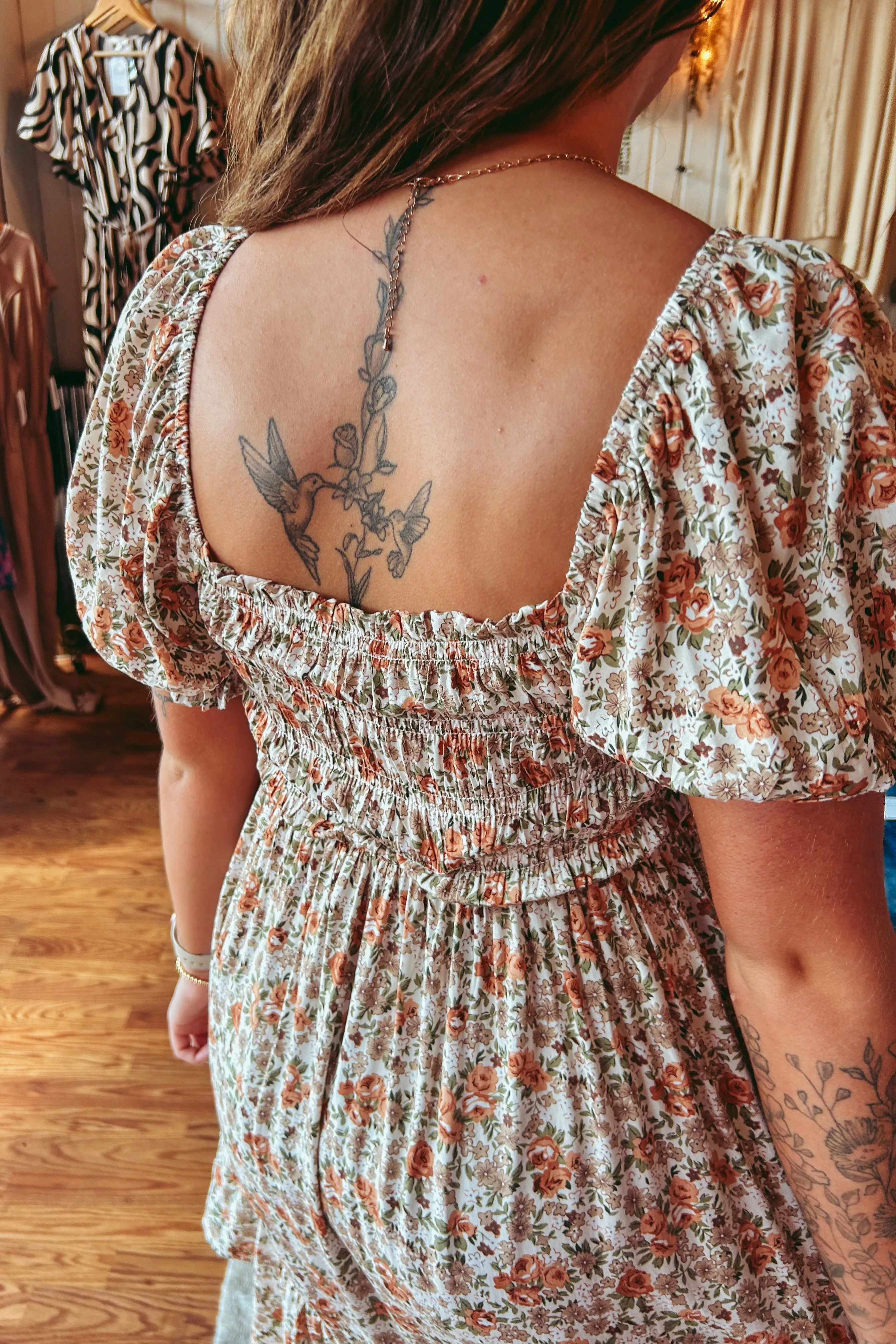 Smocked Floral Sundress