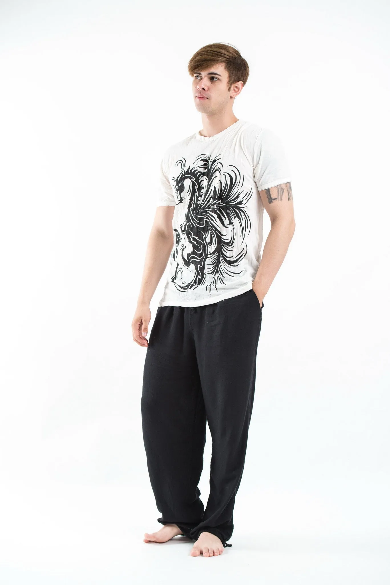 Sure Design Men's The Dragon T-Shirt White