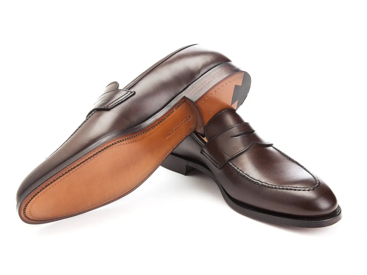 Sydney Dark Brown Burnished Calf