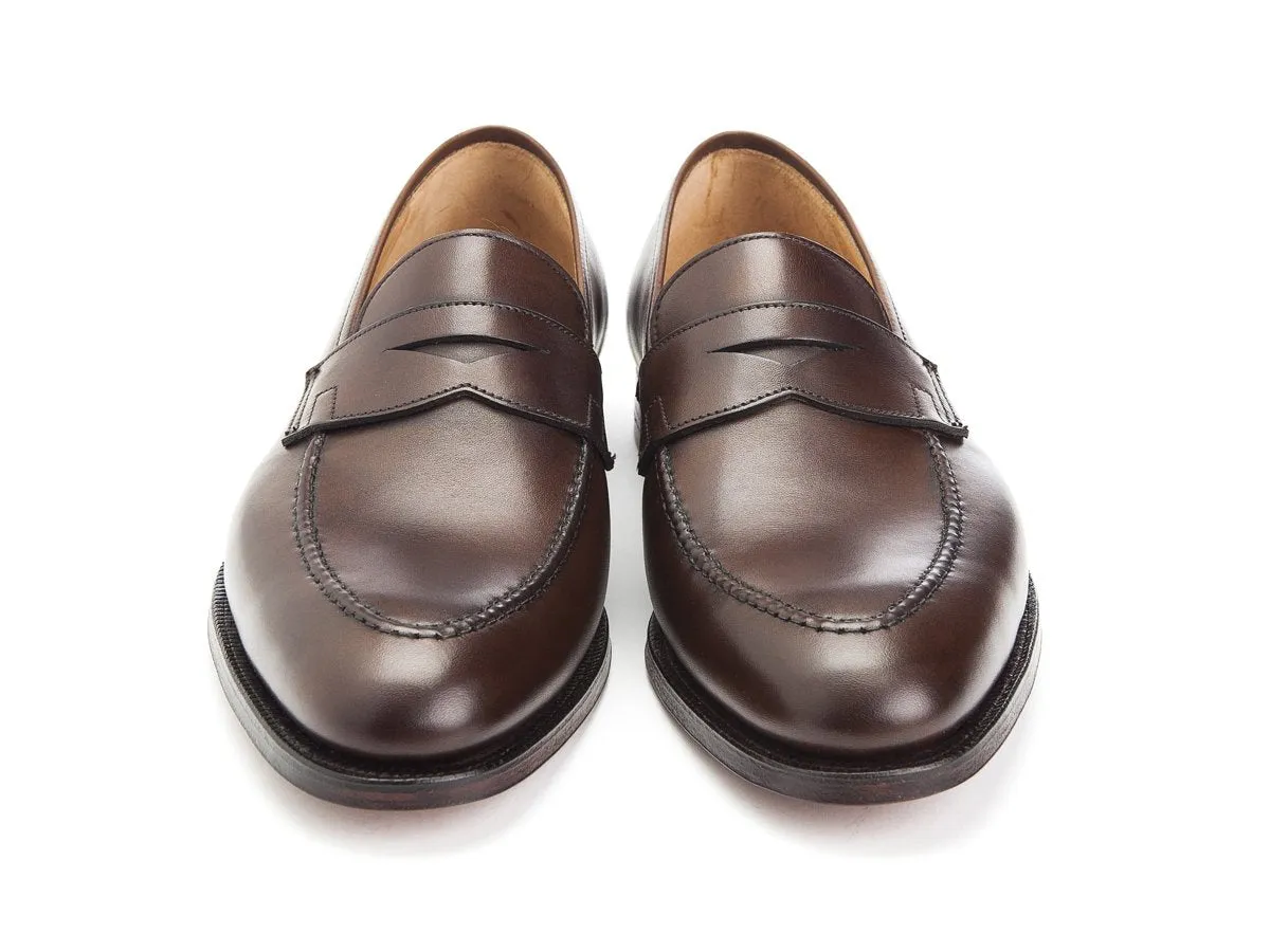 Sydney Dark Brown Burnished Calf