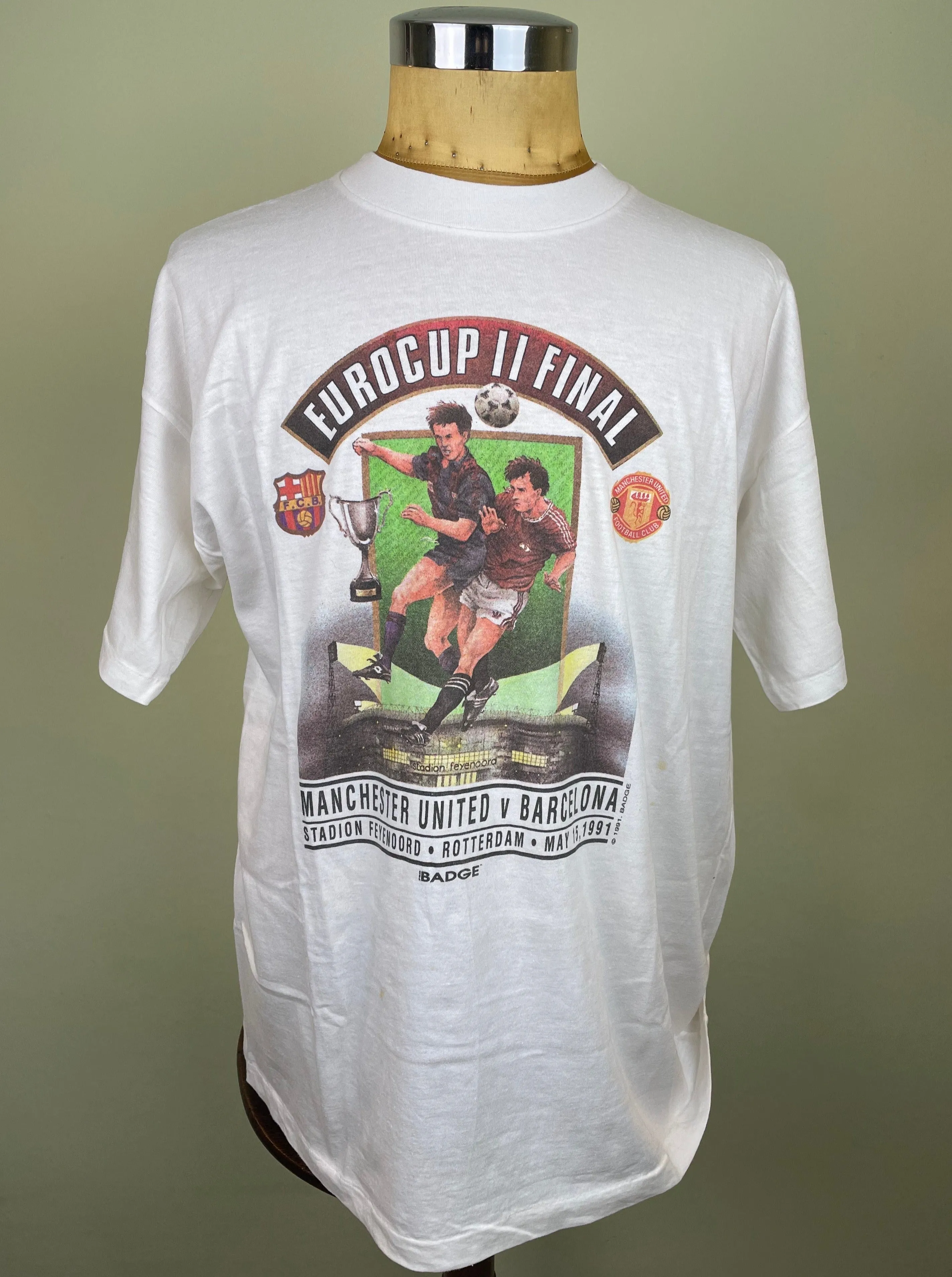 T-Shirt | 1991 | Man United vs Barcelona | Cup Winners Cup Final | Bootleg T-Shirt