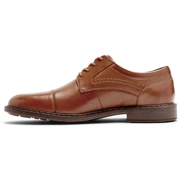 Tanner Cap Toe Cognac -  Rockport at Brandys Shoes