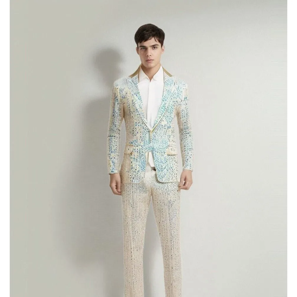 The Aramis Sequin Slim Fit Two-Piece Suit