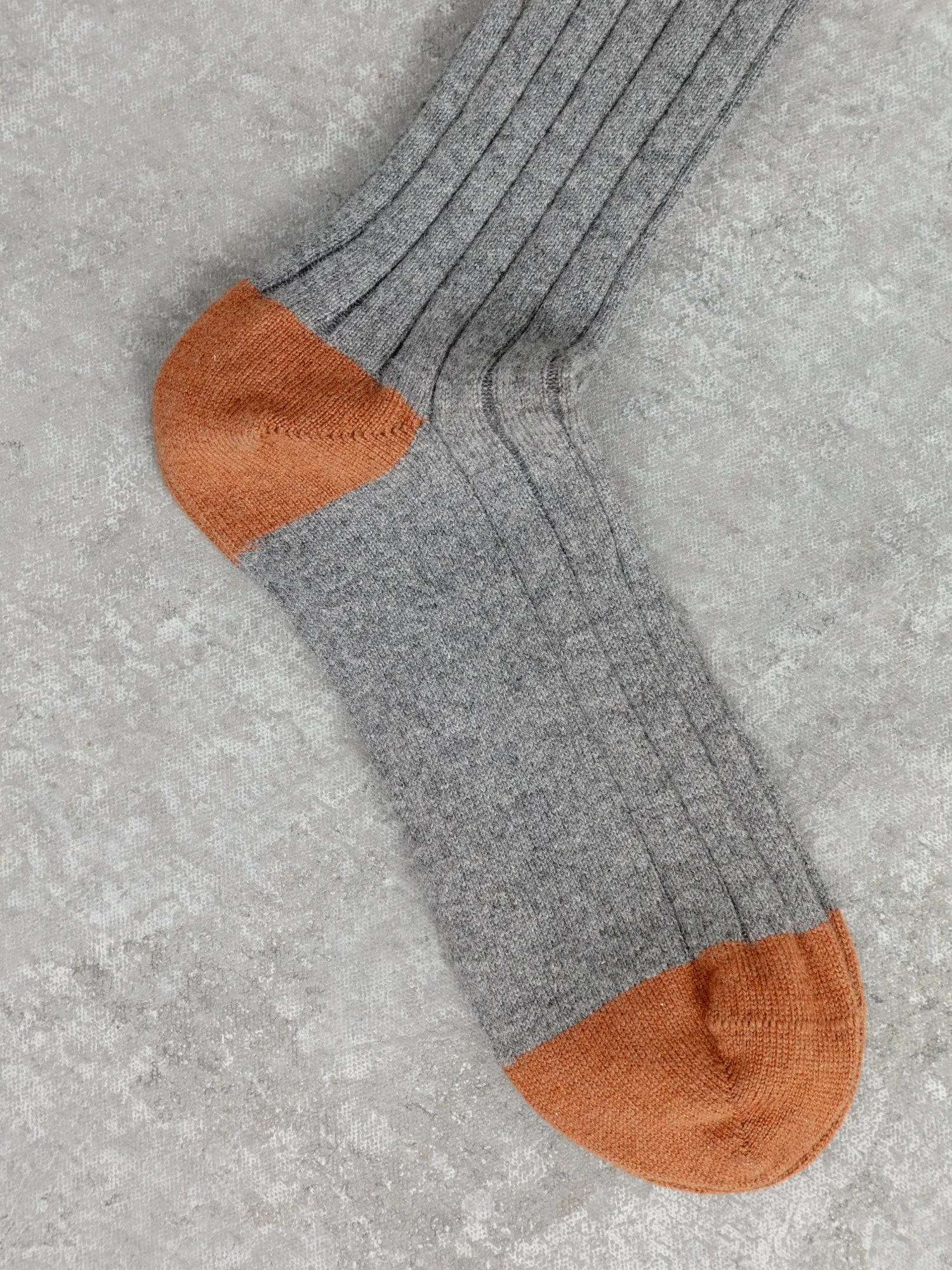 The Cashmere Socks - Cobble Grey