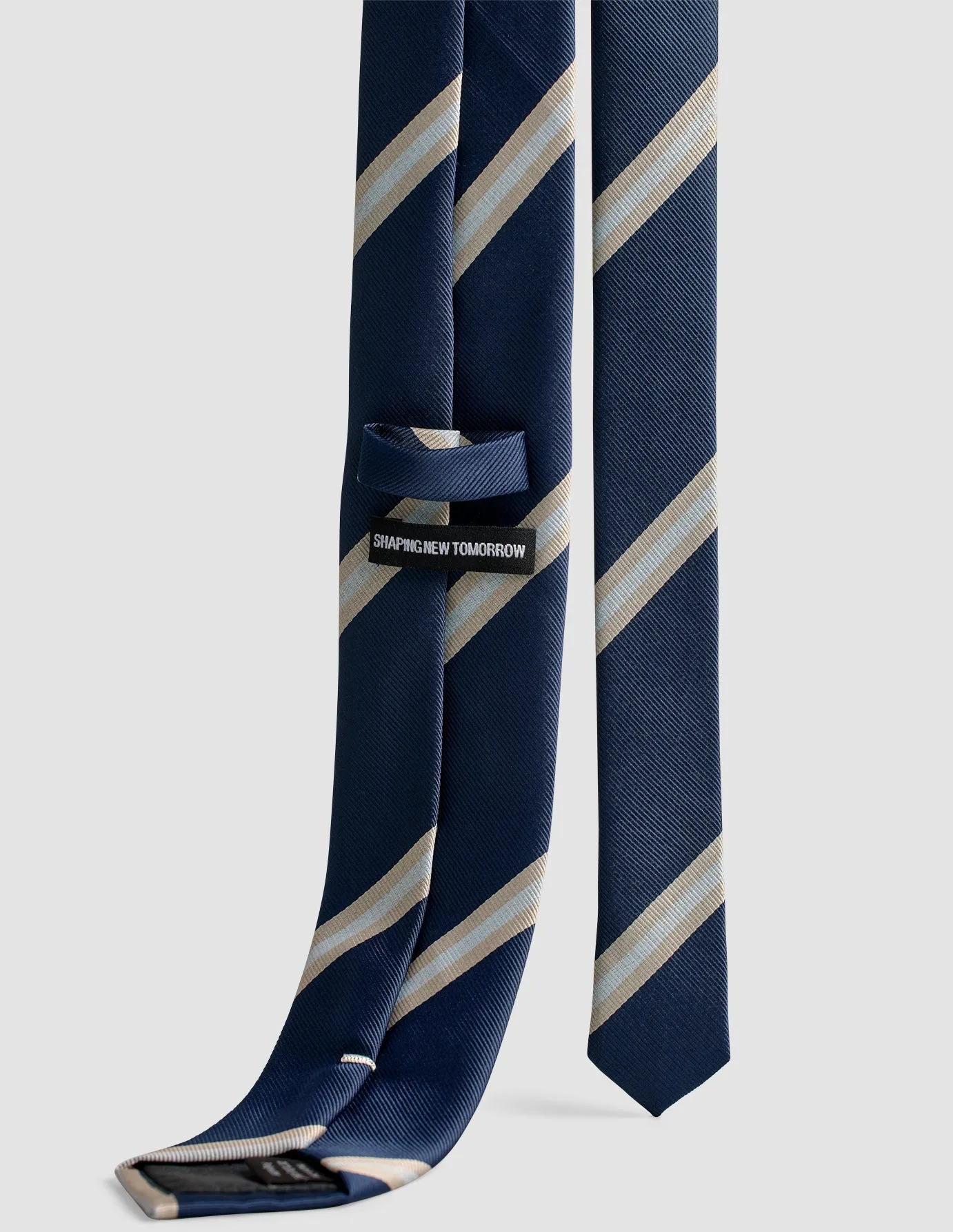 Tie Navy / Beige Stripe