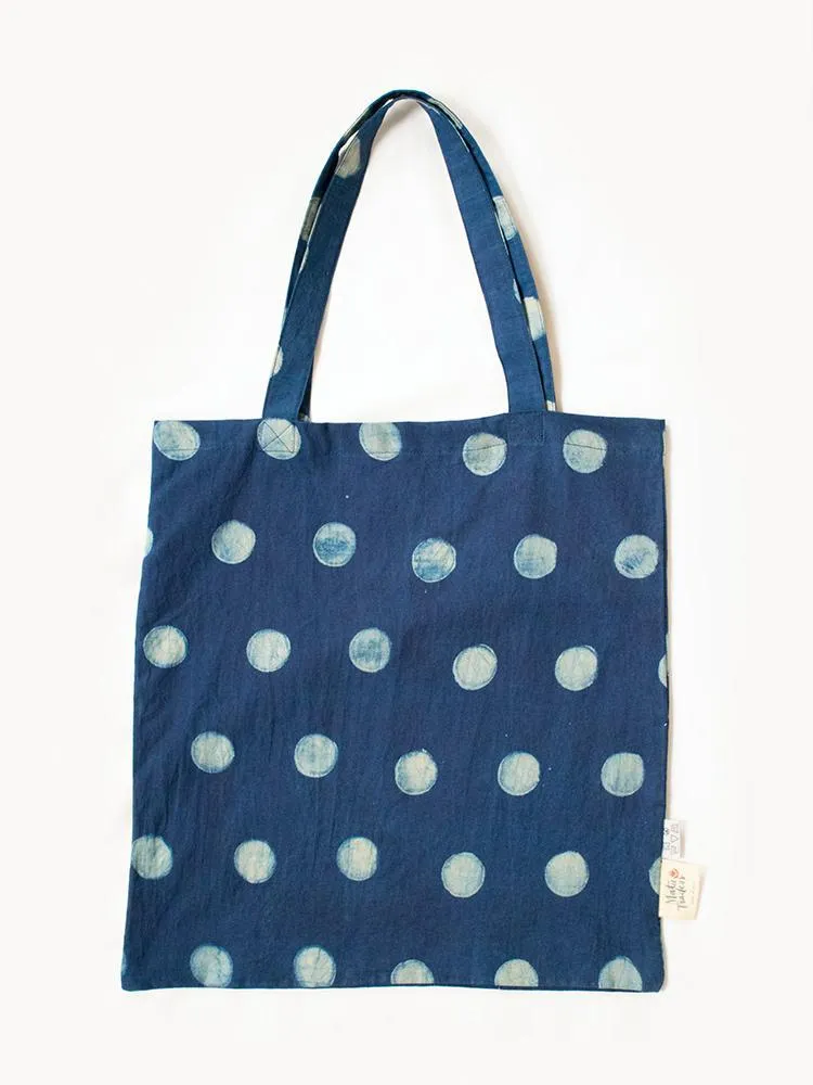 Tote Bag - Blue Dots