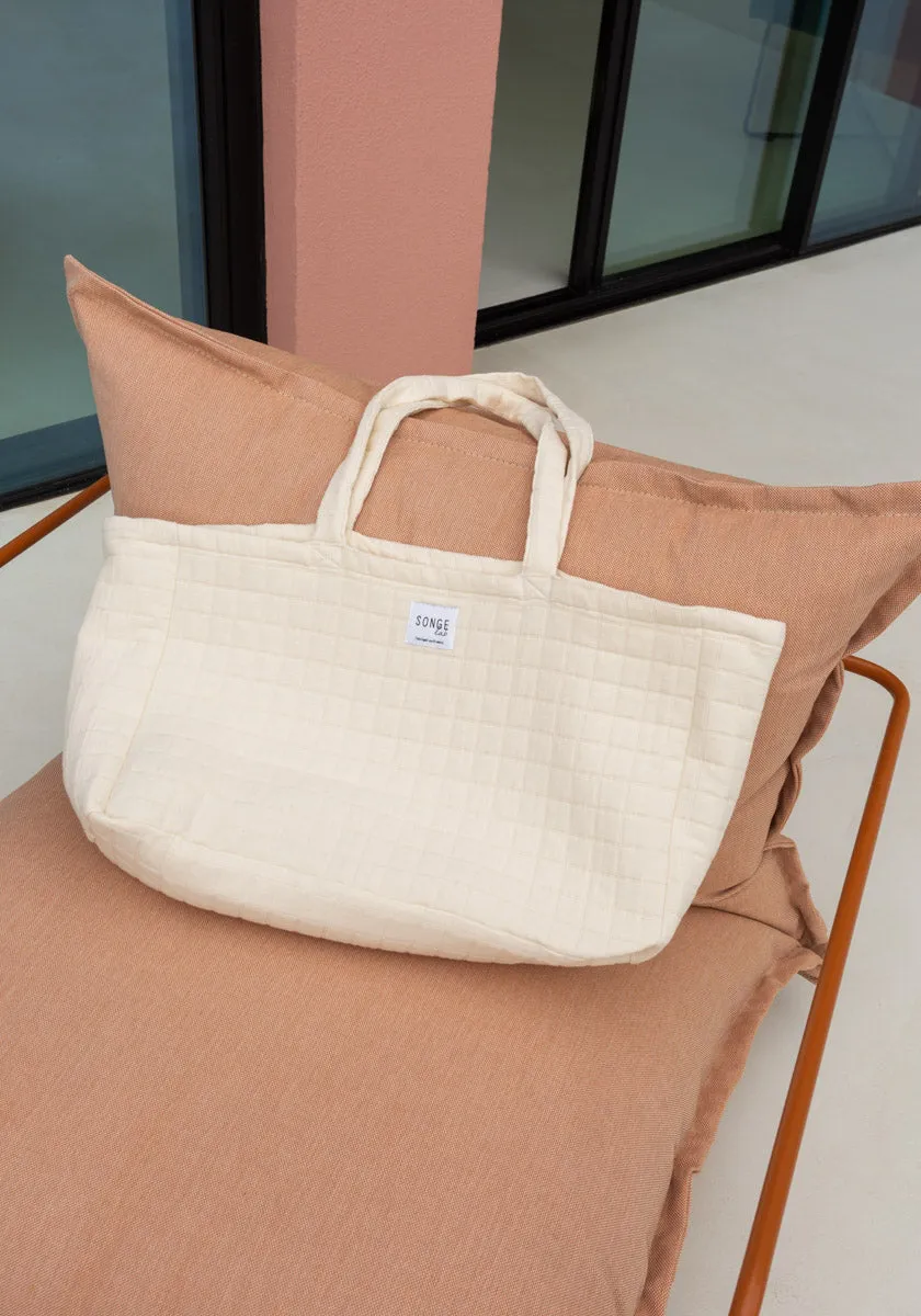 Tote Bag CUADRO Vanille