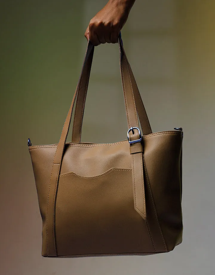 Tote Bag with Side Pocket