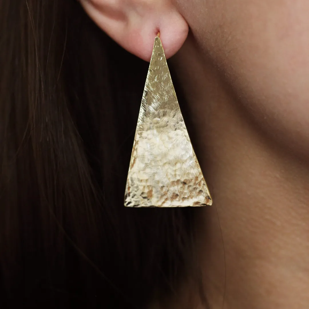 Tre Triangular WIre Earrings