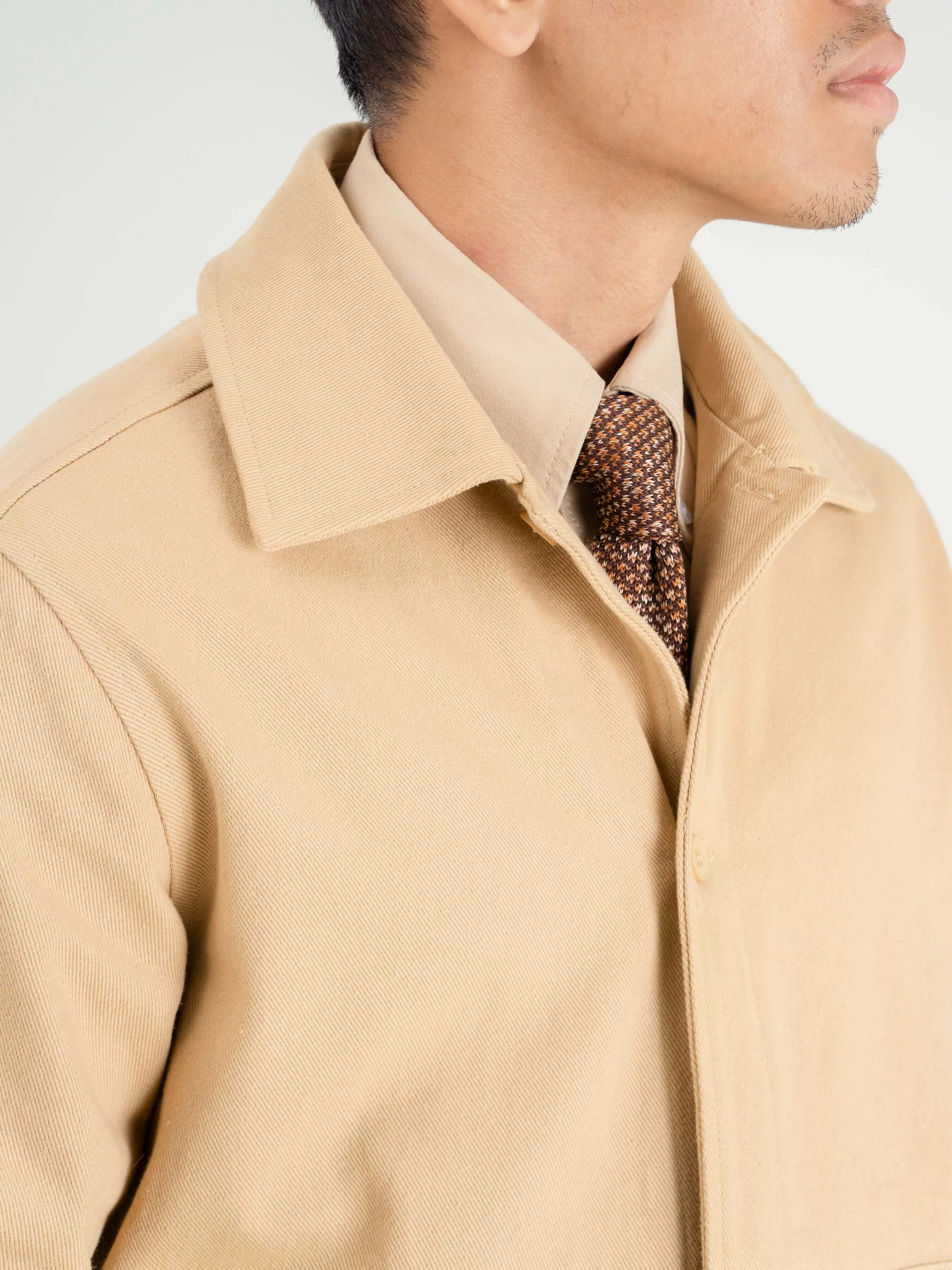 Twill Work Jacket - Beige