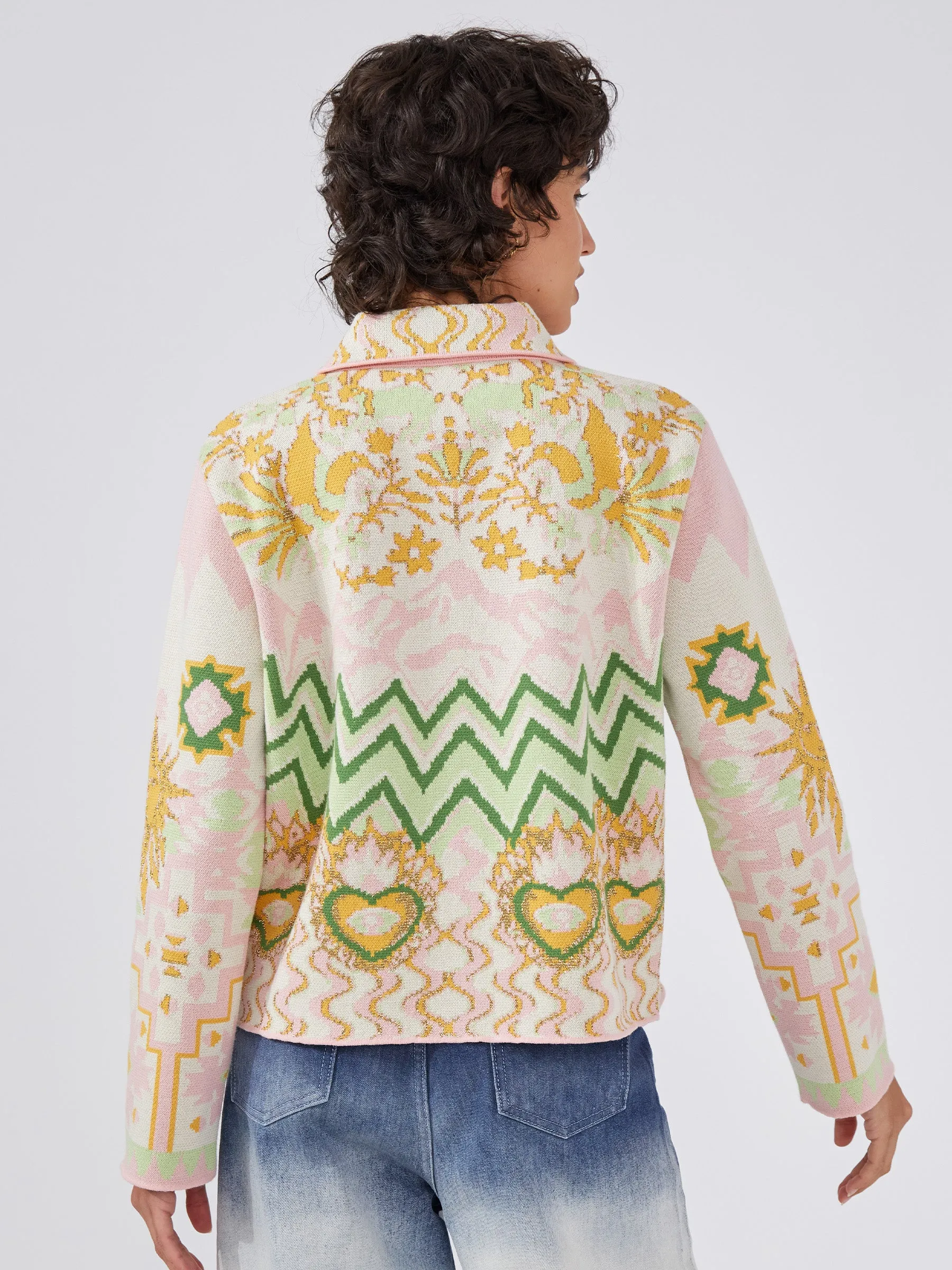 Under The Sun Cotton Jacquard Jacket