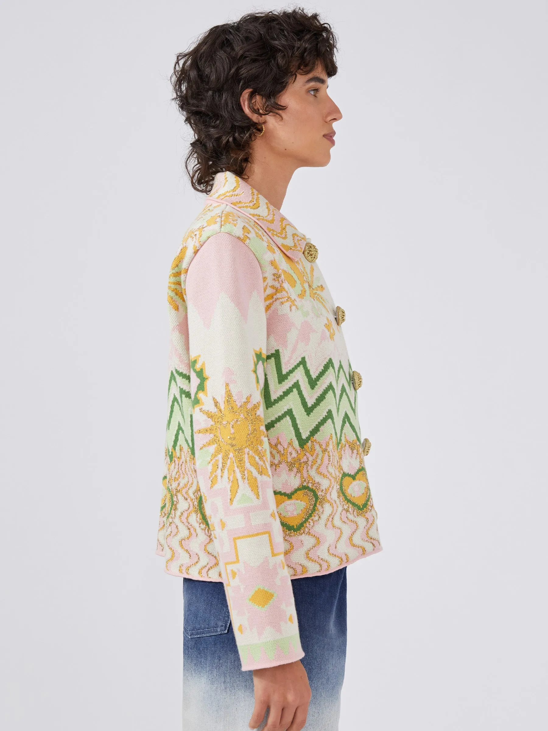 Under The Sun Cotton Jacquard Jacket