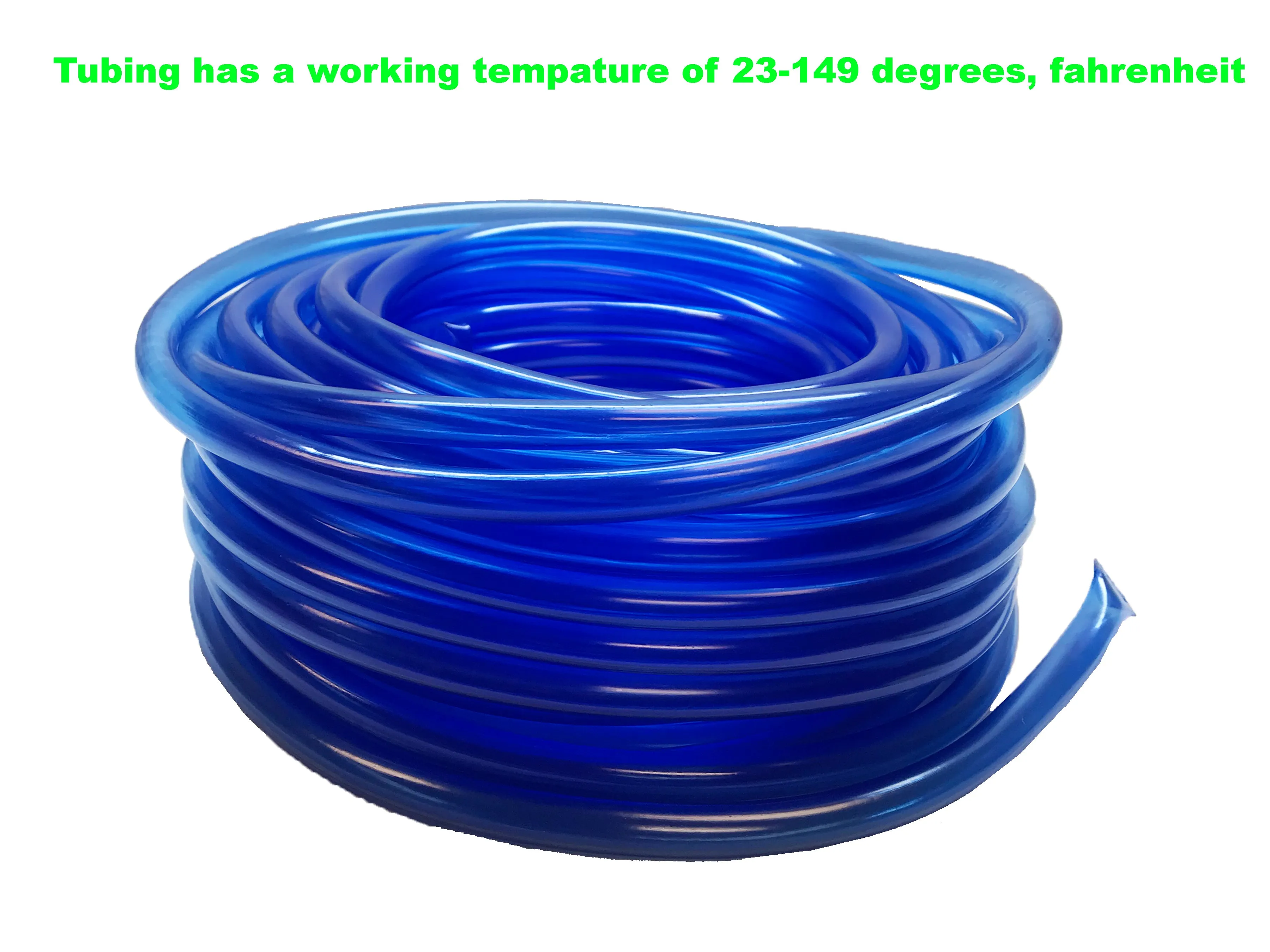 Viagrow Vinyl Multipurpose Irrigation Tubing (100ft, 1/2 ID-5/8 OD), Blue