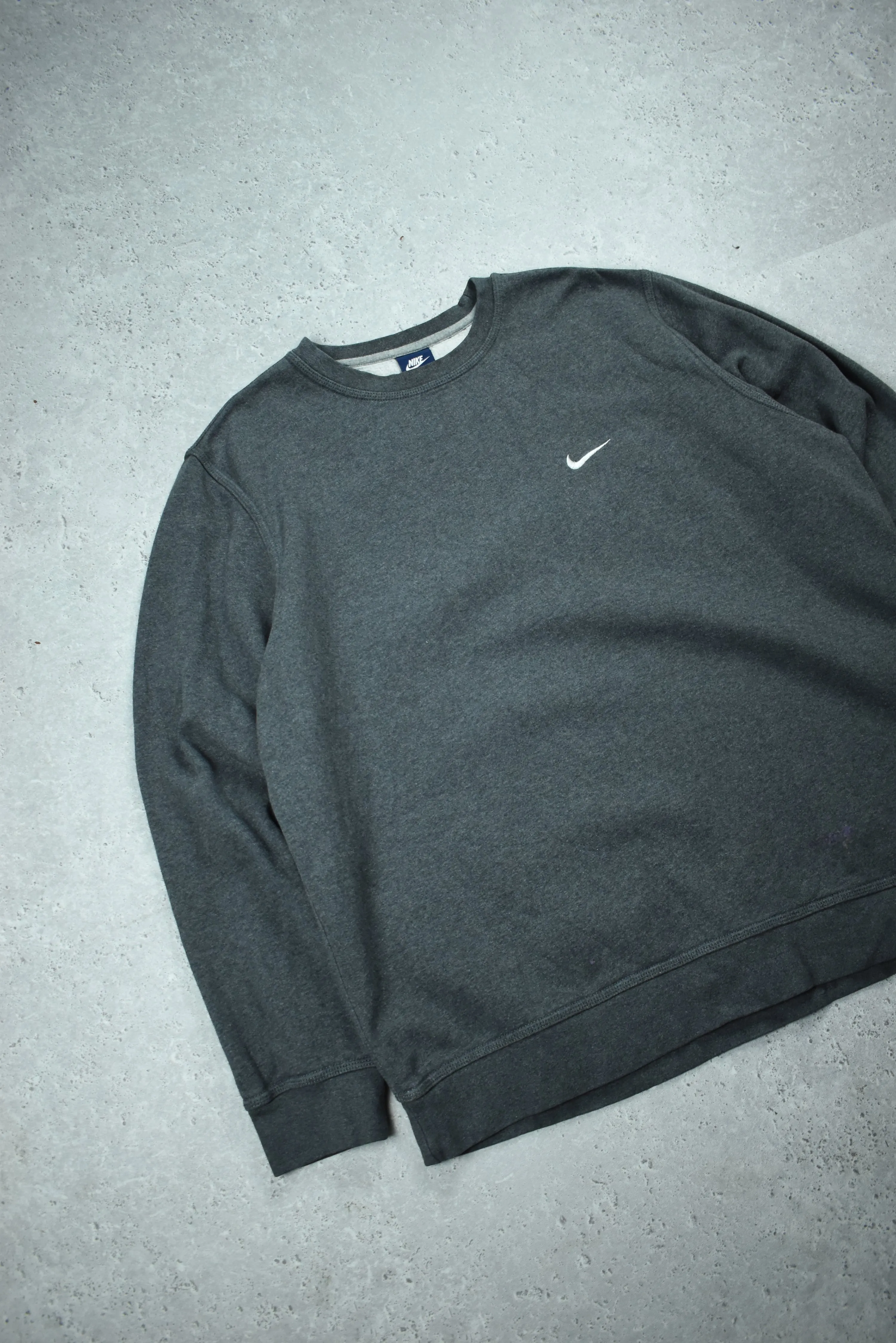 Vintage Nike Embroidered Small Swoosh Sweatshirt XXL