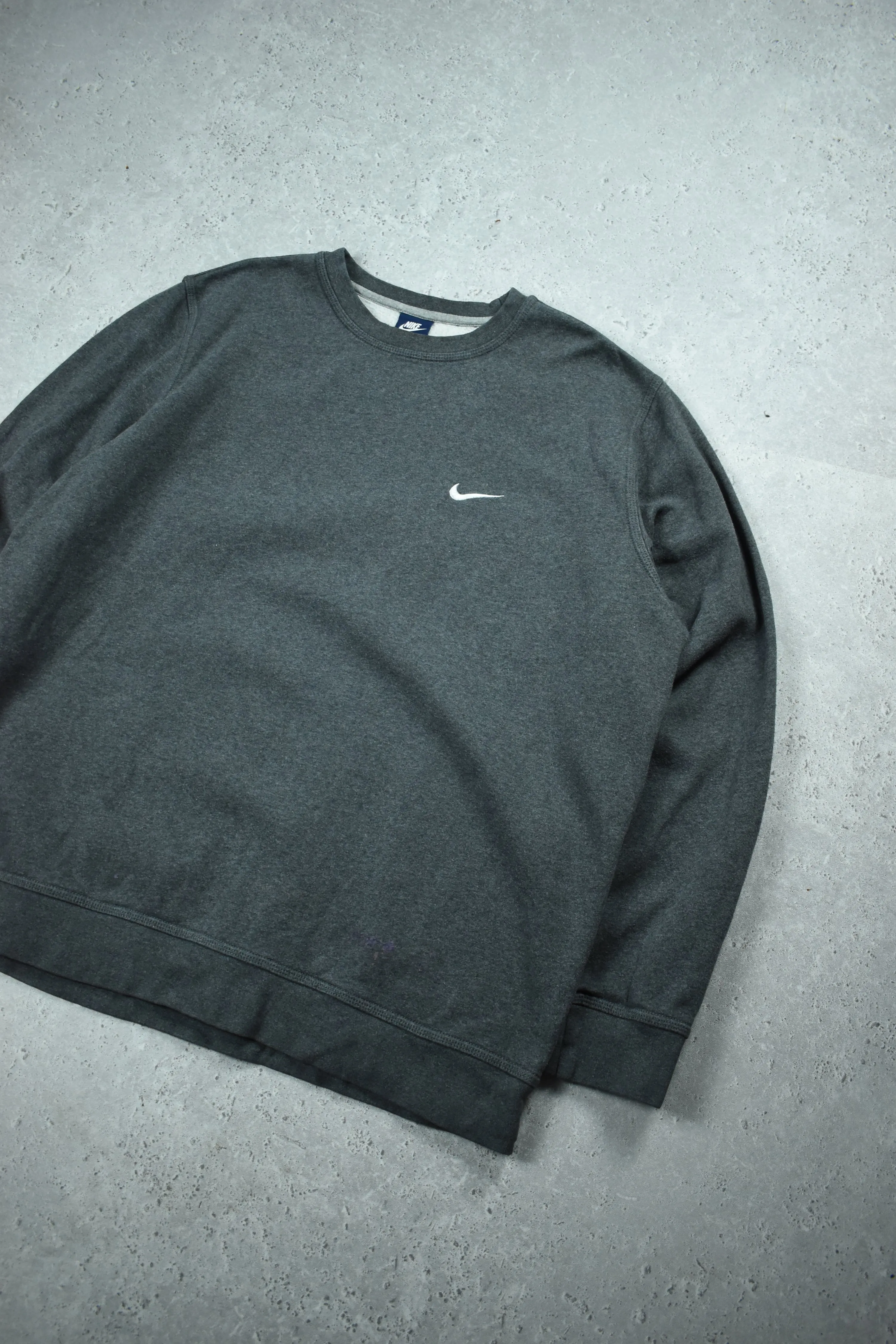 Vintage Nike Embroidered Small Swoosh Sweatshirt XXL