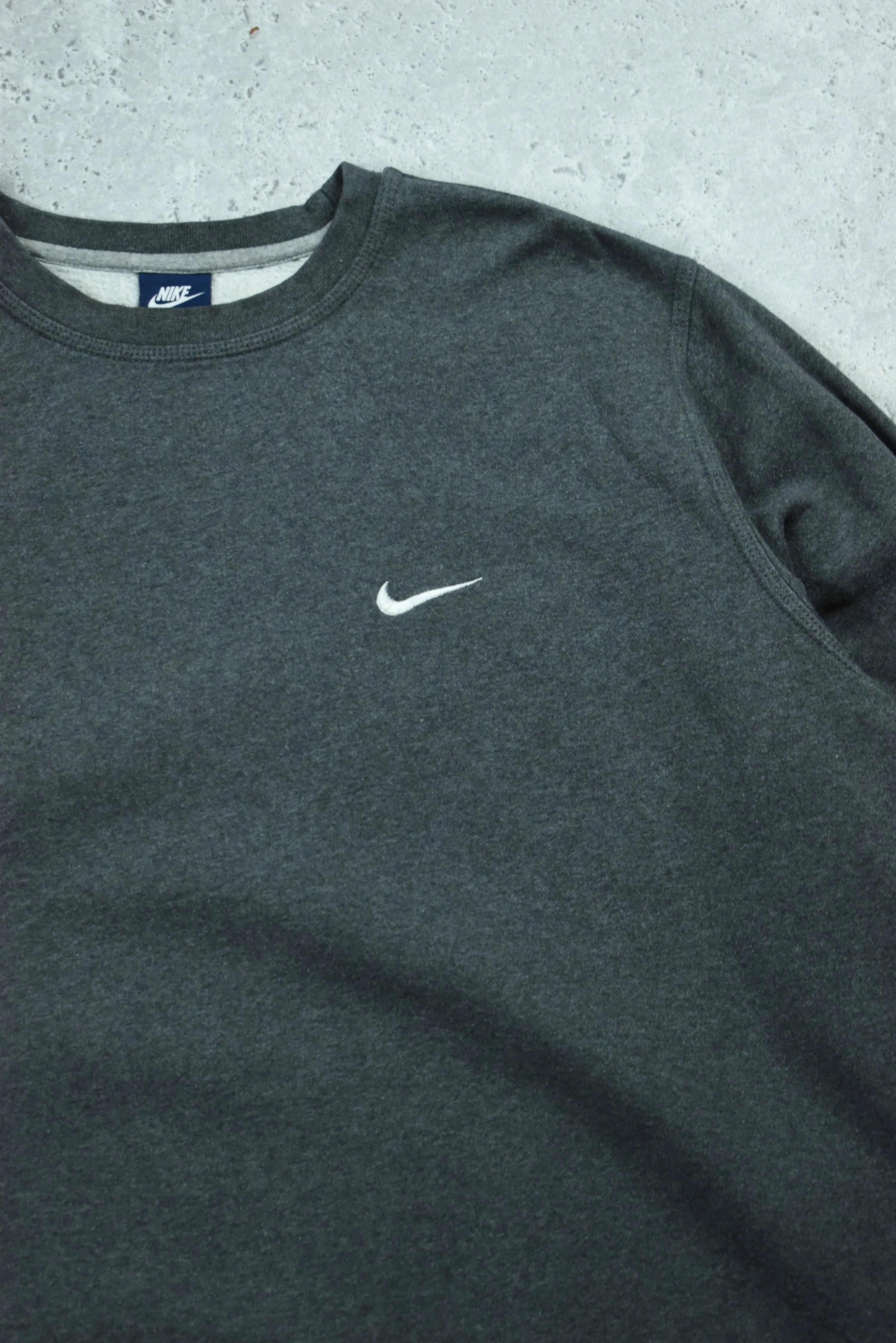 Vintage Nike Embroidered Small Swoosh Sweatshirt XXL