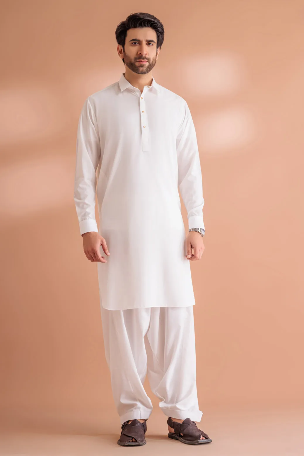 WHITE-BLENDED-SHALWAR SUIT - (GSSS24-003) BIN 59 M10