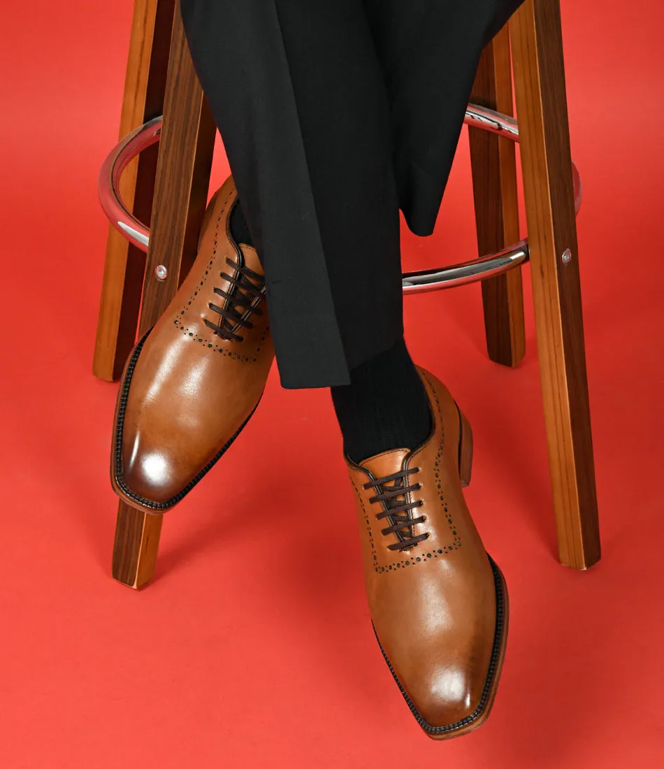 Wholecut Oxfords - Brown