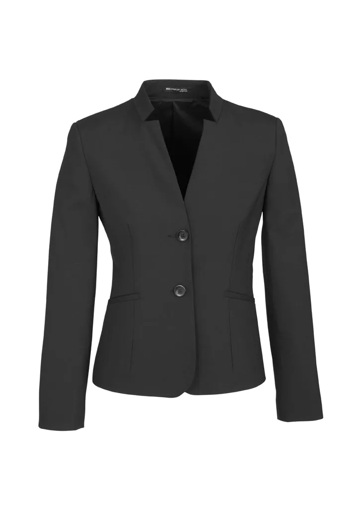 Womens Comfort Wool Reverse Lapel Jacket