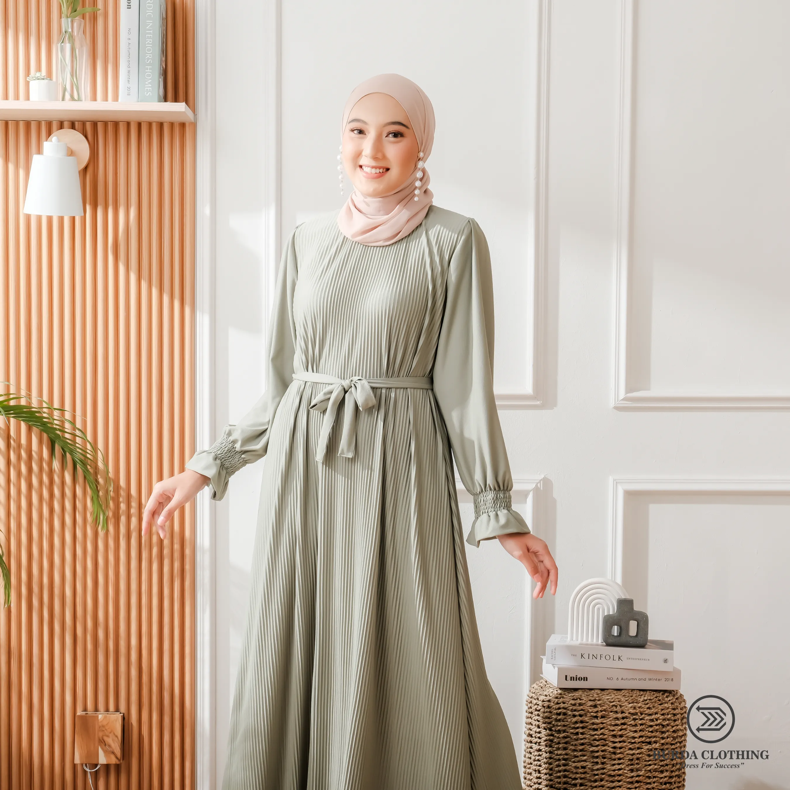 Women's Plain Dress Green