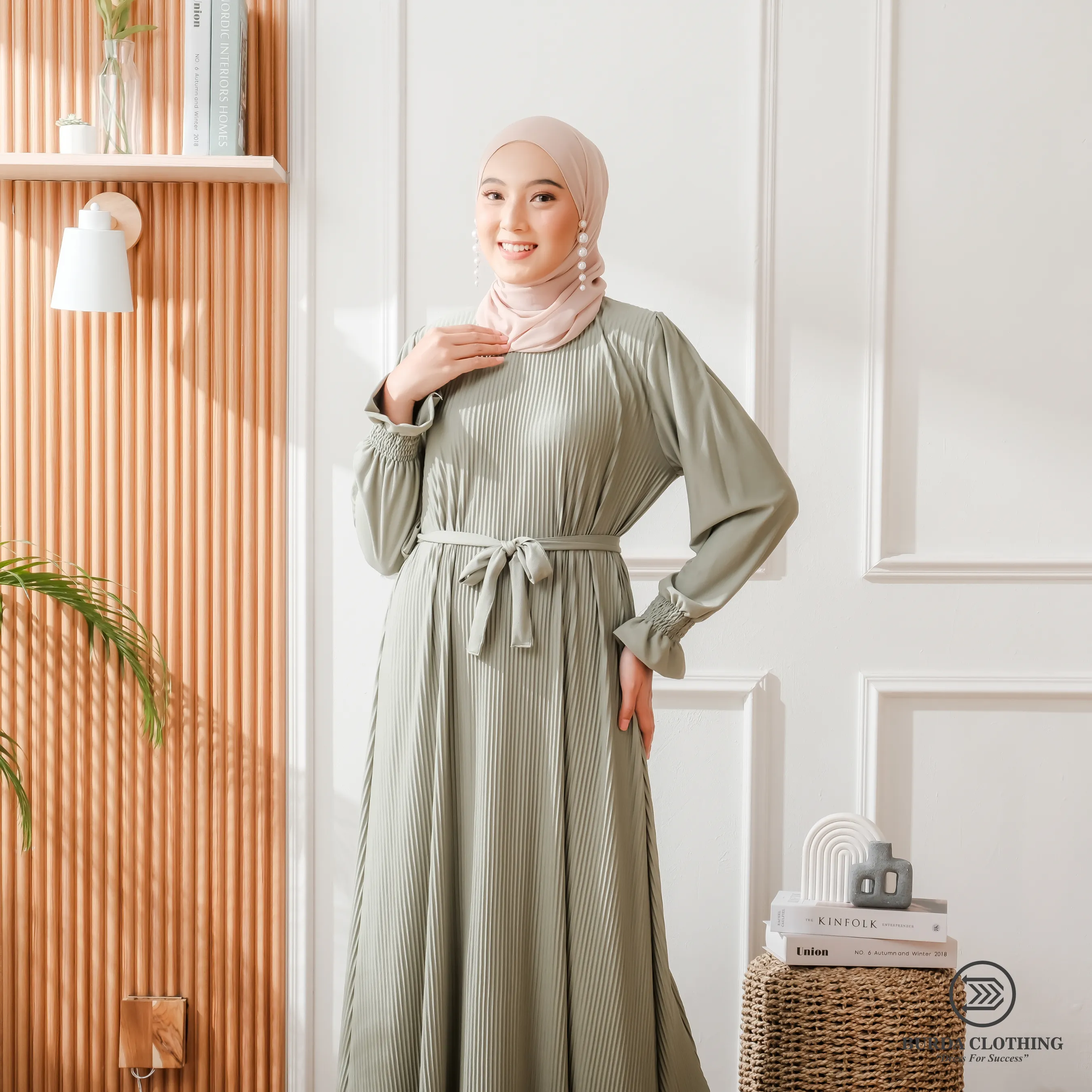 Women's Plain Dress Green