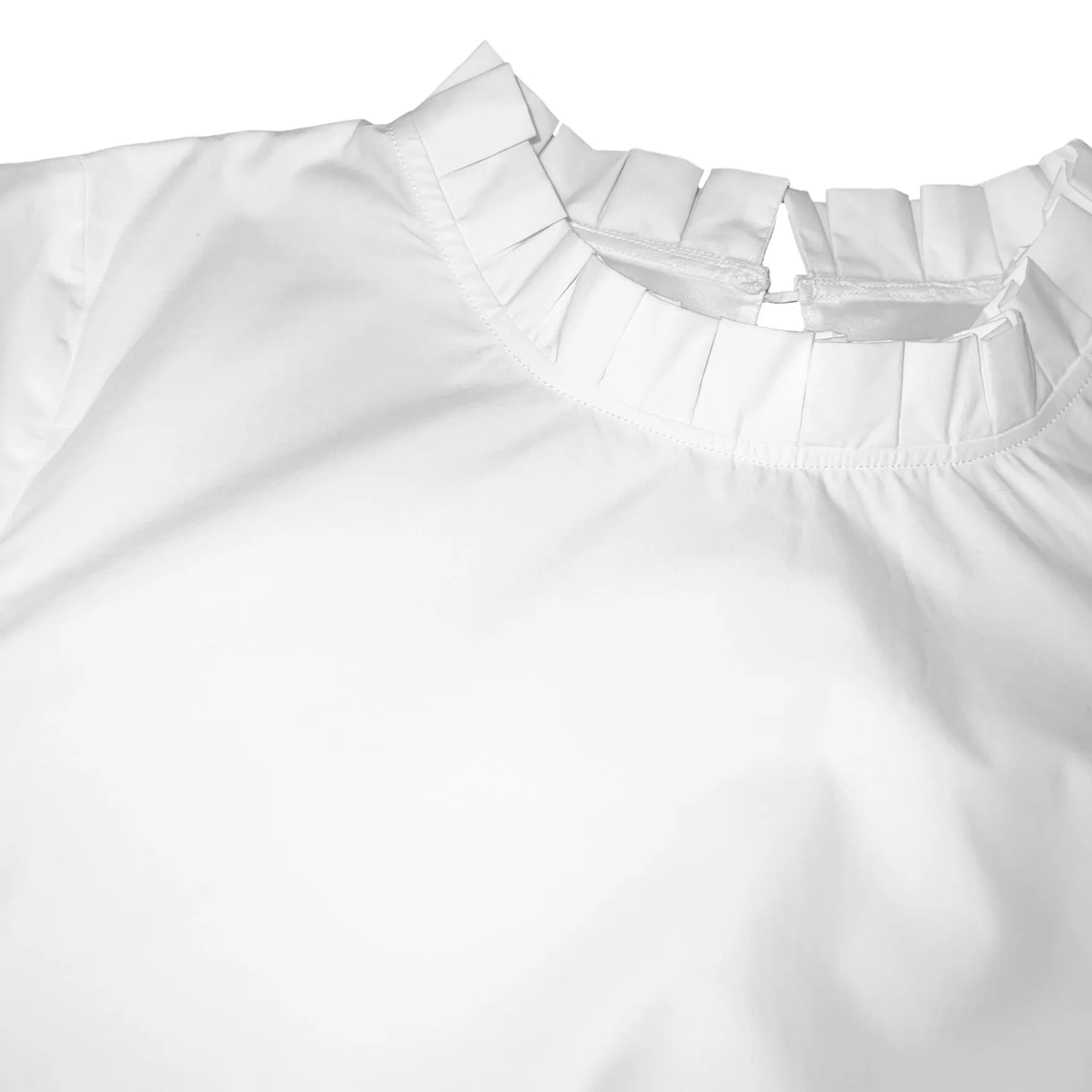 Women's Polly Poplin Top- Wentworth White